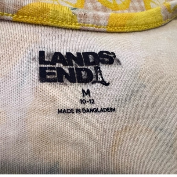 Lands' End Bundle 2 Sleeveless Tops Lemon Print & Blue/size M - Picture 4 of 9